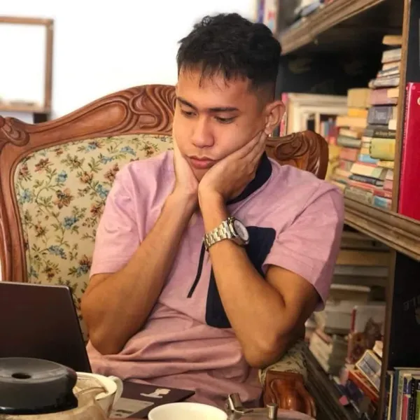 Minimalist workspace with laptop and coffee cup